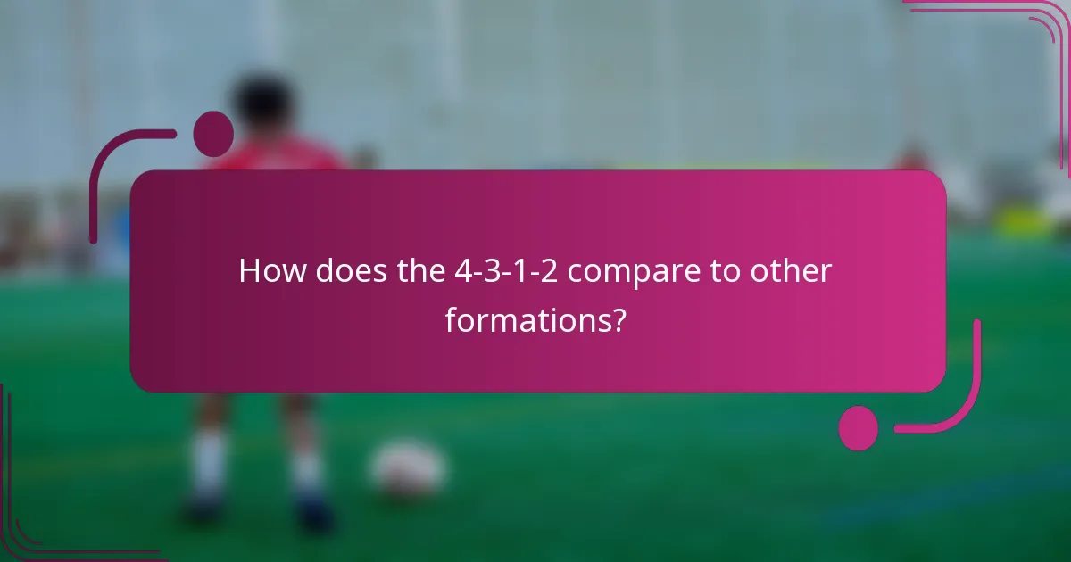 How does the 4-3-1-2 compare to other formations?